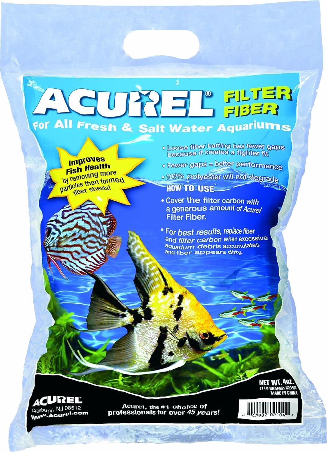 Acurel 100-Percent Polyester Filter Fiber, 4-Ounce