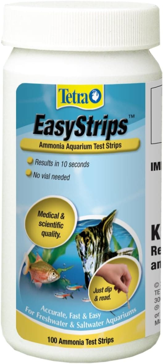 Tetra EasyStrips Ammonia Test Strips, 100 Count