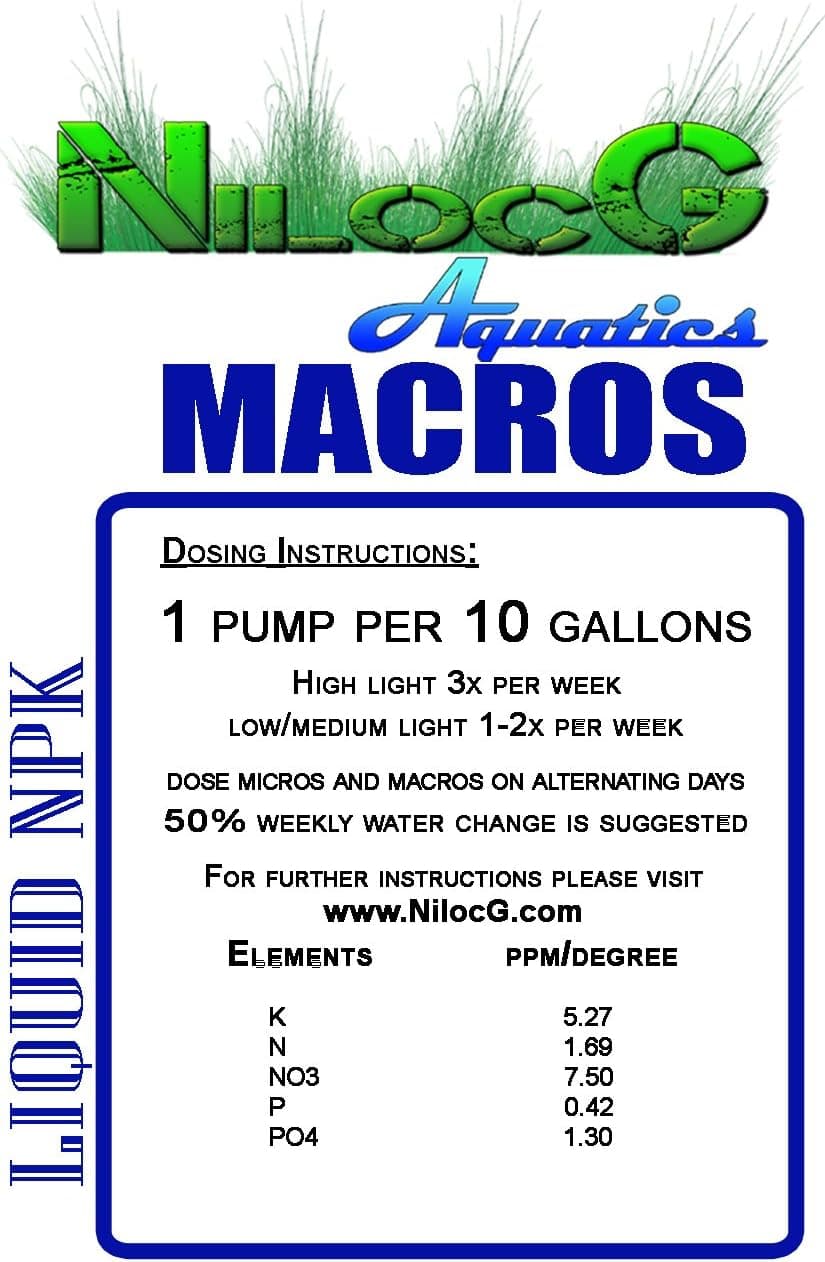 NilocG Aquatics Liquid NPK+M 500ml Concentrated Aquarium Plant Fertilizer