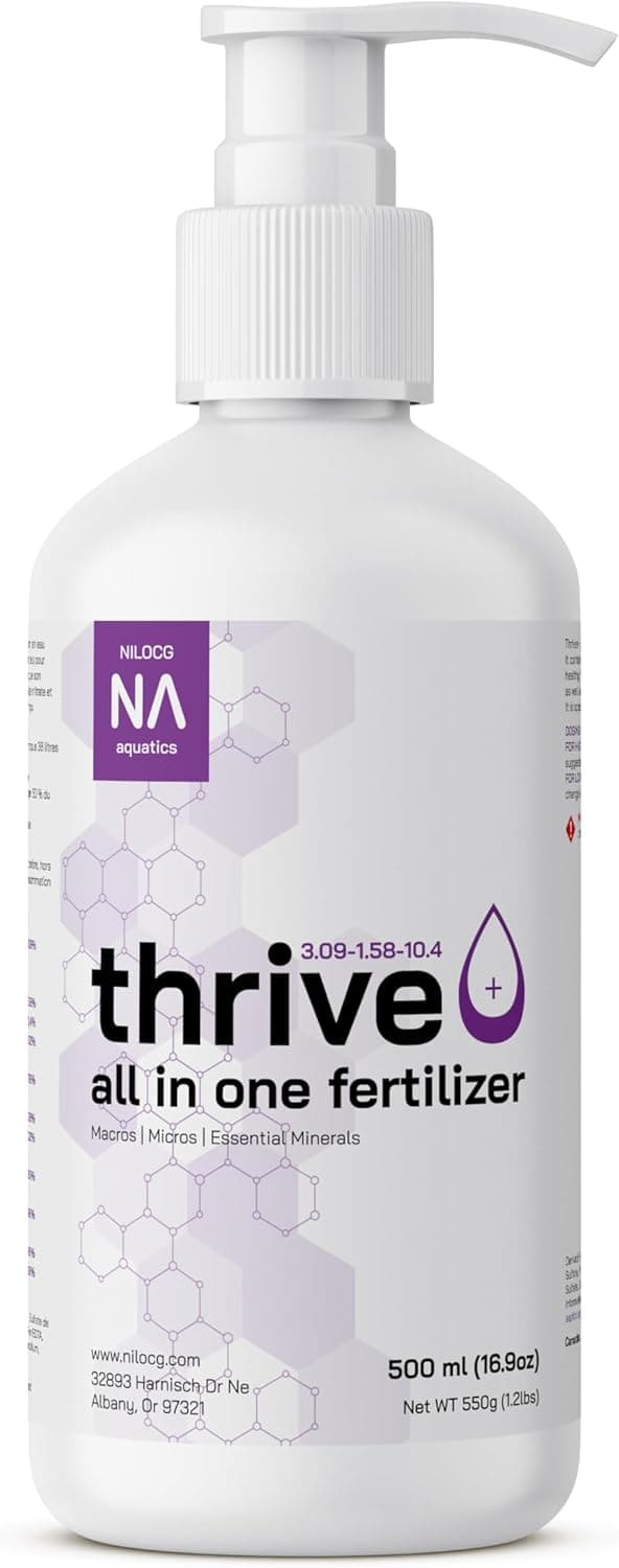 Thrive+ All in One Liquid Aquarium Plant Fertilizer 500ml Concentrated