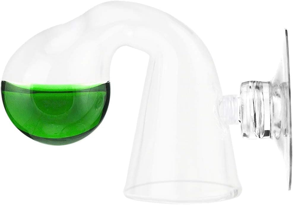 Senzeal CO2 Drop Checker Glass Aquarium Monitor CO2 Indicator for Planted Fish Tank