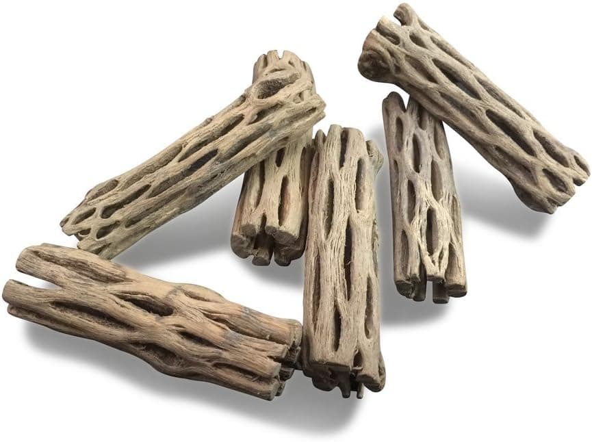 SevenSeaSupply Cholla Wood 3 Pieces, 3 inches Natural Driftwood for Shrimp
