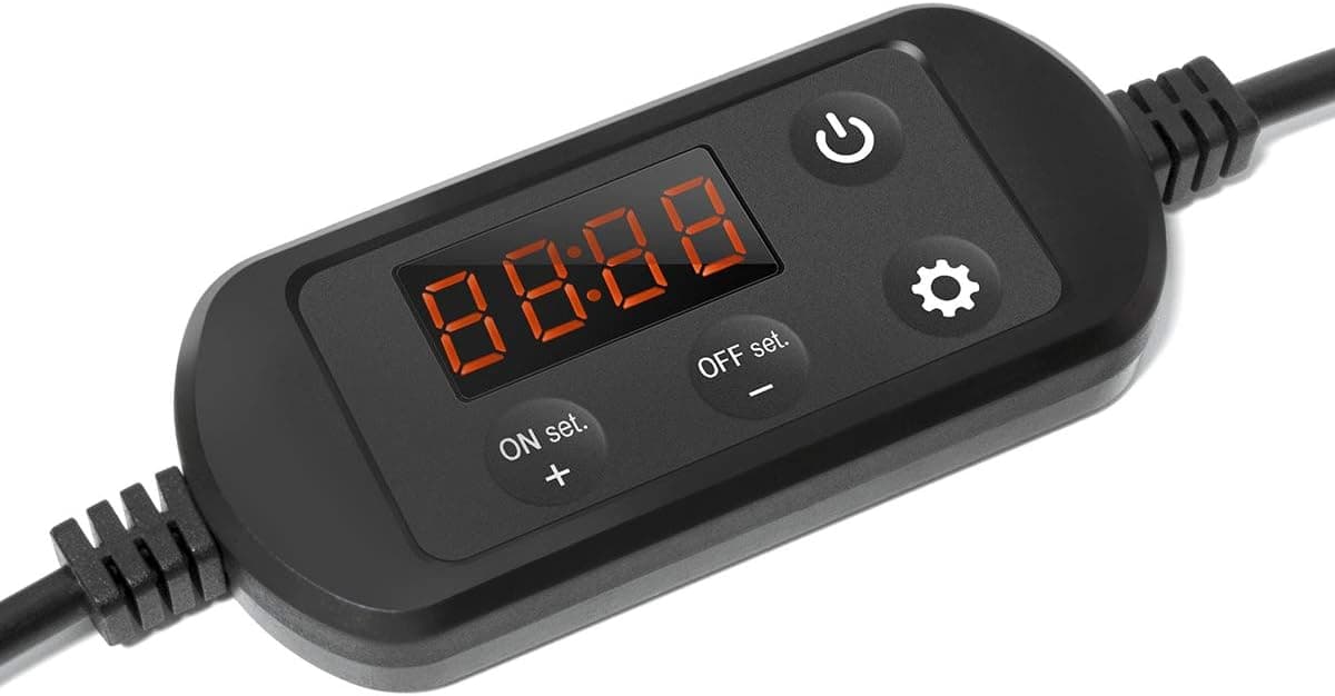 MingDak Aquarium Light Timer & Dimmer, LED Light Ramp Timer, 24-Hour Digital Programmable