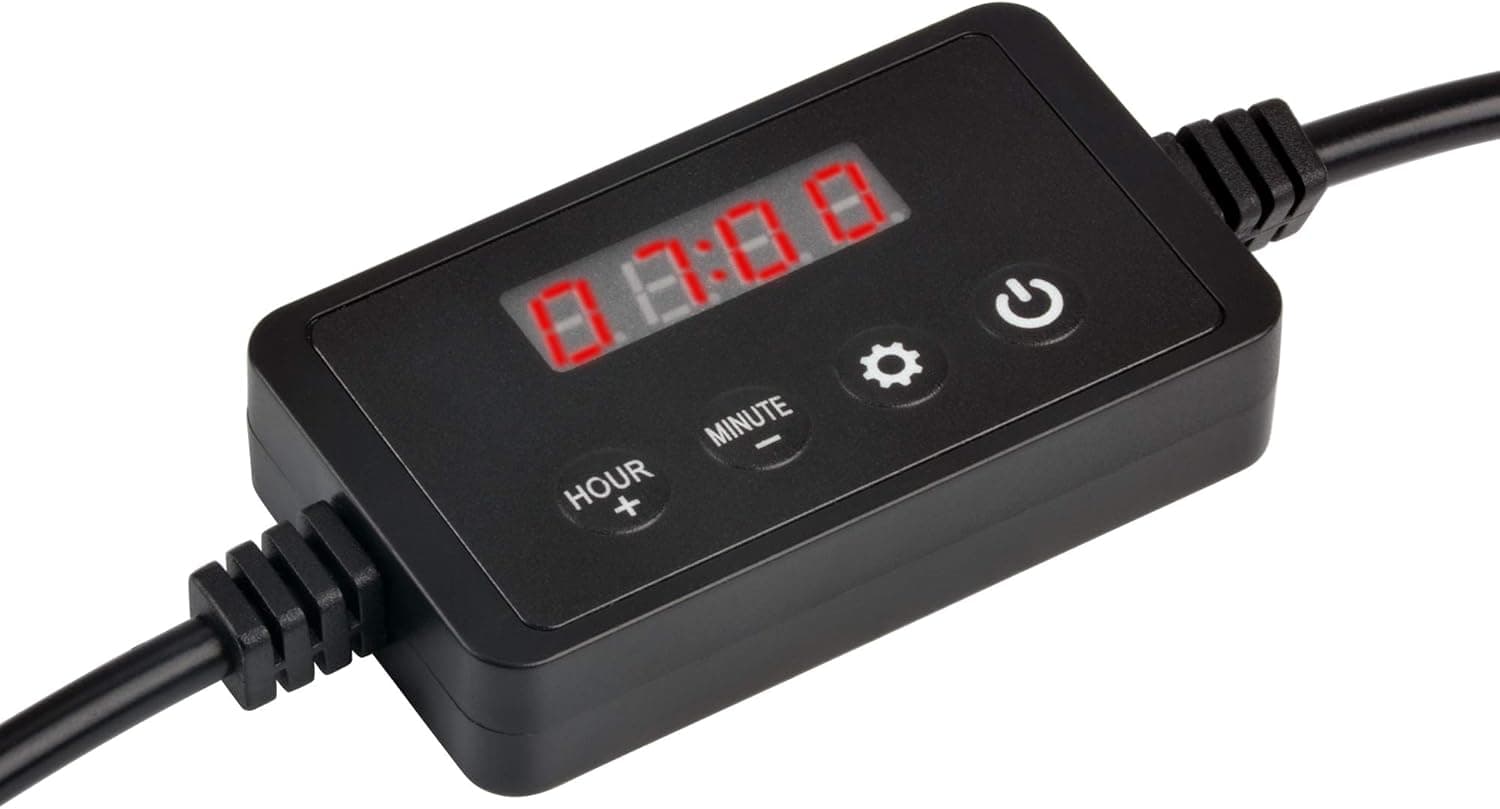 NICREW Single Channel LED Light Timer, Digital Dimmer for ClassicLED/SkyLED/BrightLED, 2.5mm/2.1mm