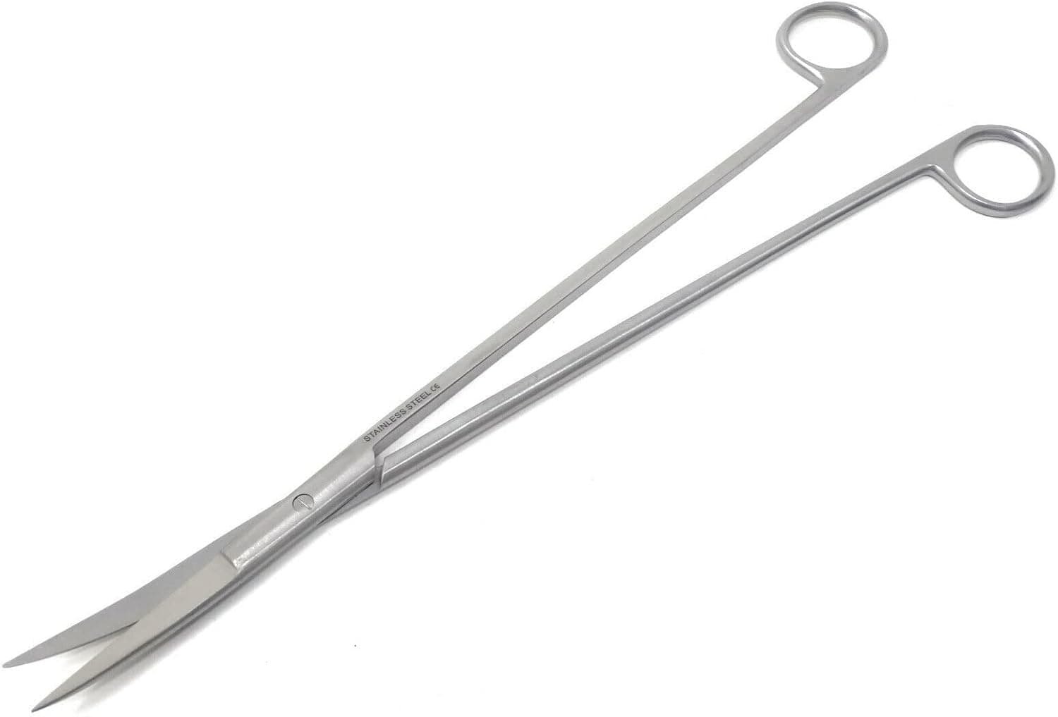 Long Stainless Steel 12" Aquarium Aquascaping Kelly Scissors Curved