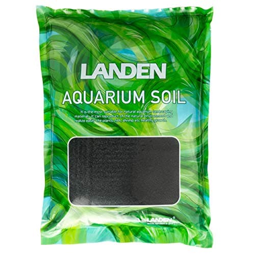LANDEN Aquarium Substrate Soil for Plant Fish Tank,5L Black Mix Size