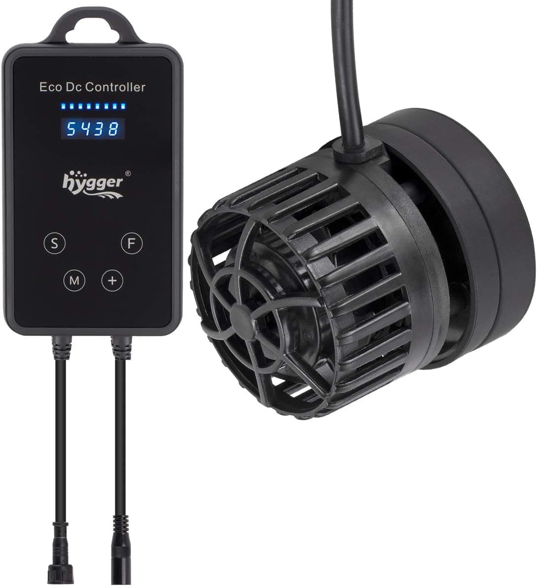 hygger Mini Wave Maker Aquarium Magnetic DC Powerhead with LED Display Controller, 1600 GPH