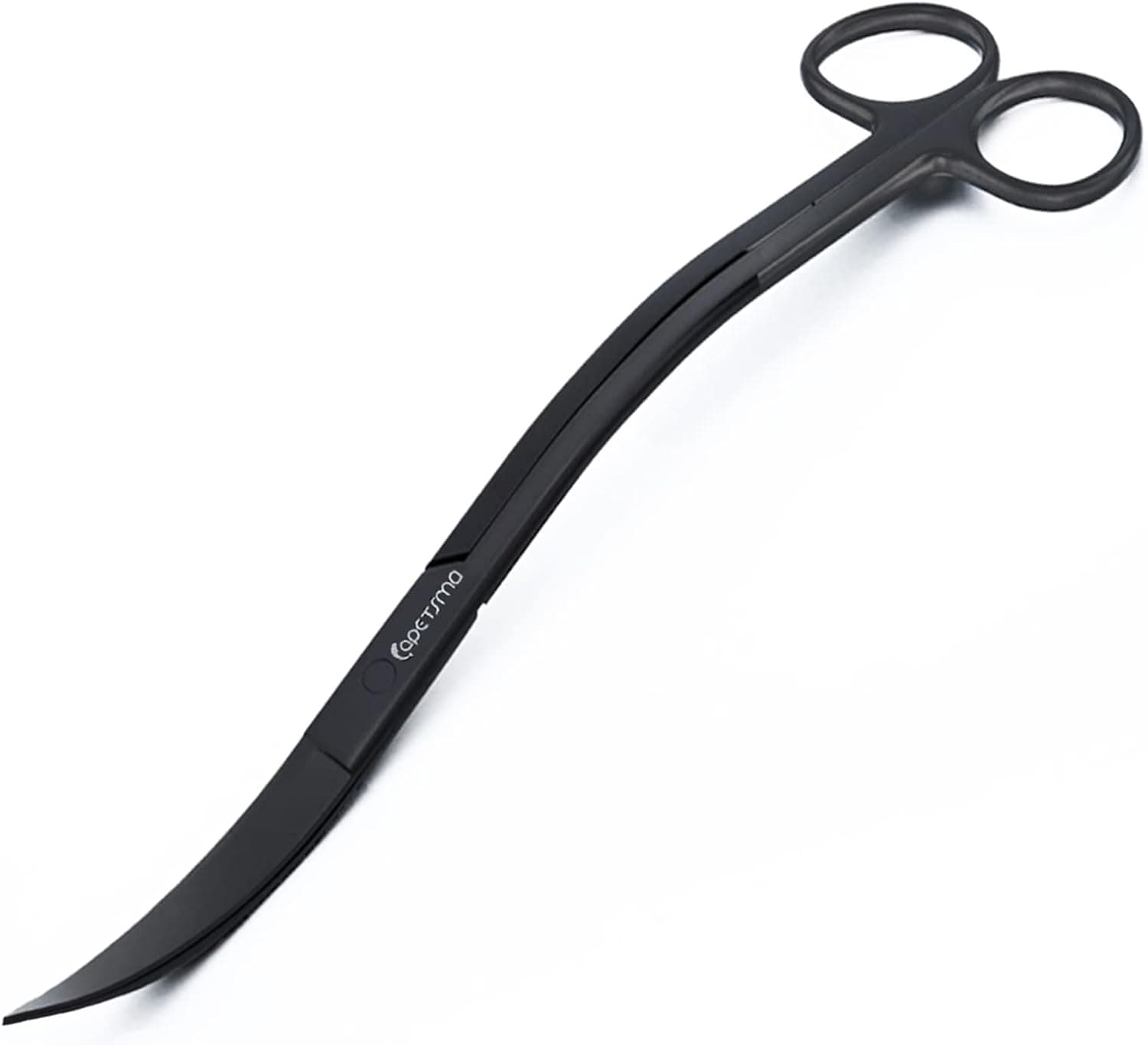 capetsma Aquarium Scissors Stainless Steel Aquascaping Wave Scissors 9.8" Black
