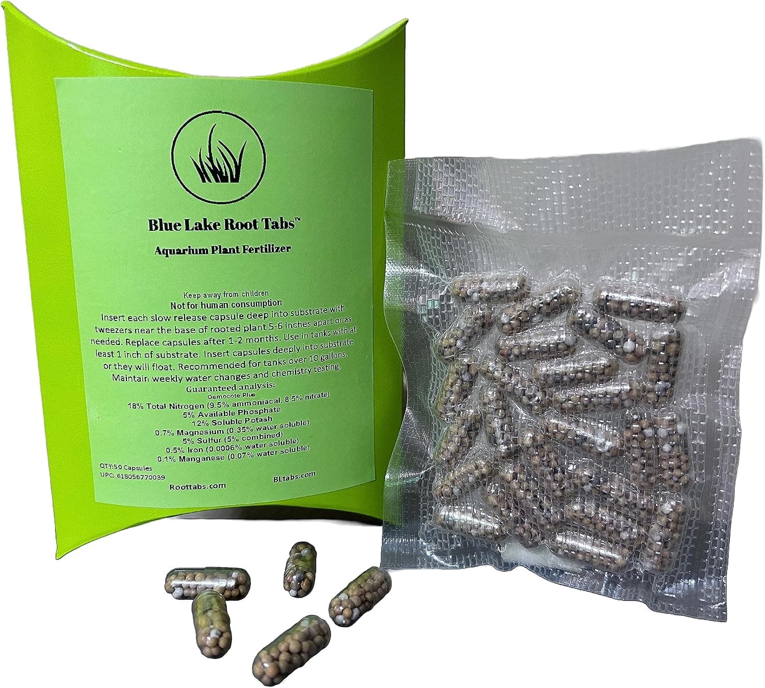 Blue Lake Root Tabs 50 Count Aquarium Plant Root Fertilizer Tabs BLtabs