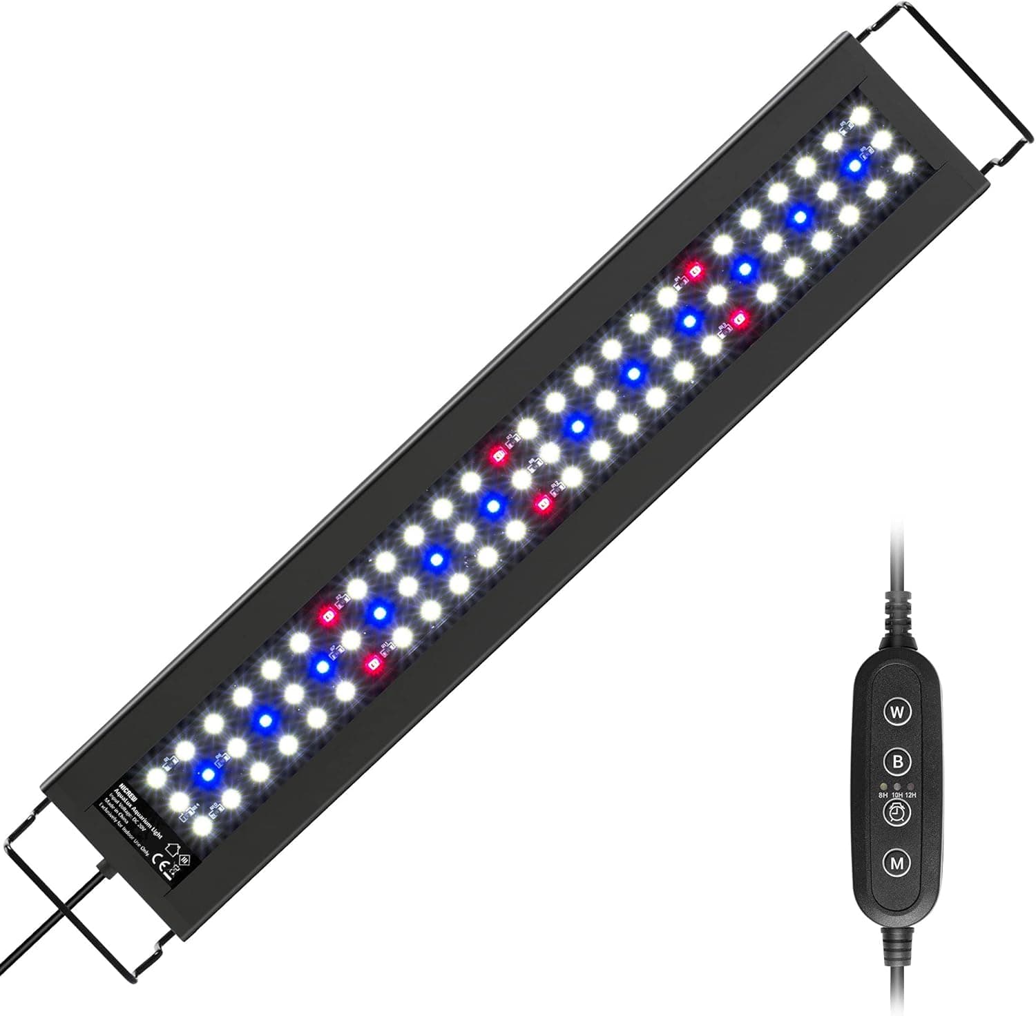 NICREW Full Spectrum Planted LED Aquarium Light with Timer, 18-24 Inch, 14 Watts