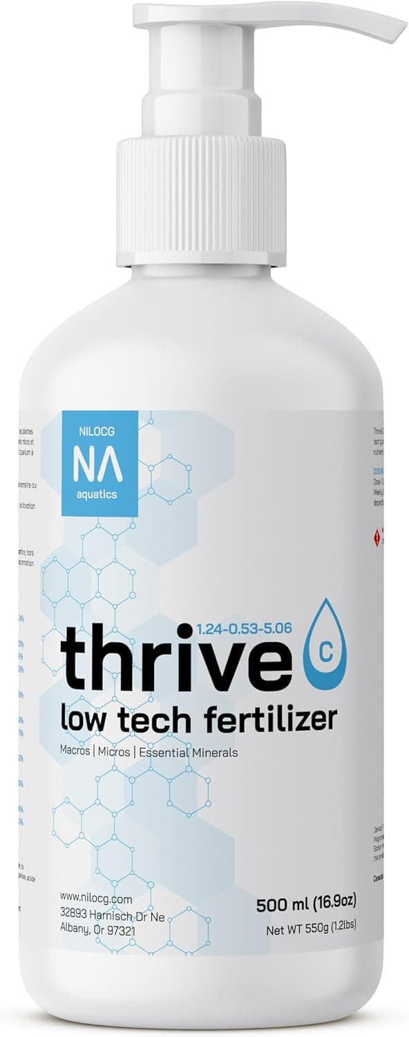 Thrive C Liquid Aquarium Plant Fertilizer All in One for Low Tech Tanks 500ml