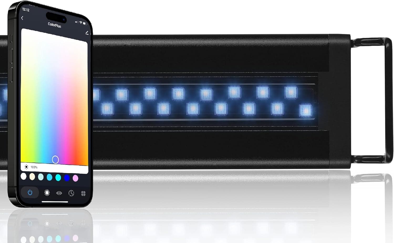 CURRENT USA ColorPlus Smart Freshwater Aquarium LED Light with App & Voice Control, for 48-60" Tanks