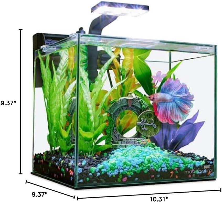 Imagitarium Glass Betta Aquarium Kit 2.5 Gallon