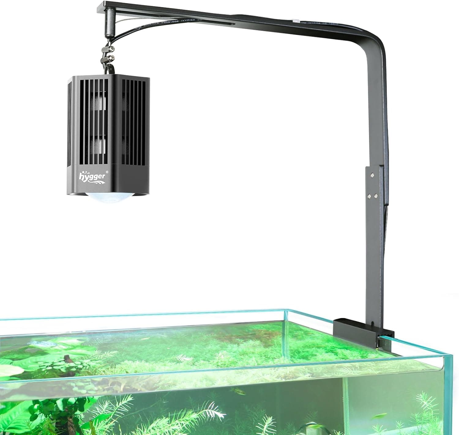 hygger 60W Full Spectrum RGB COB LED Clip On Aquarium Grow Light