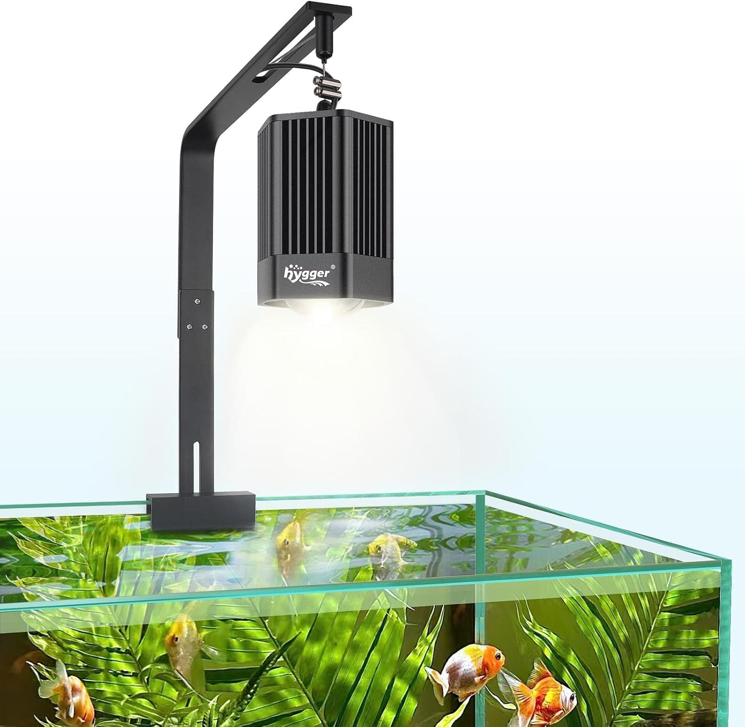 hygger 100W Full Spectrum RGB COB LED Clip On Aquarium Grow Light