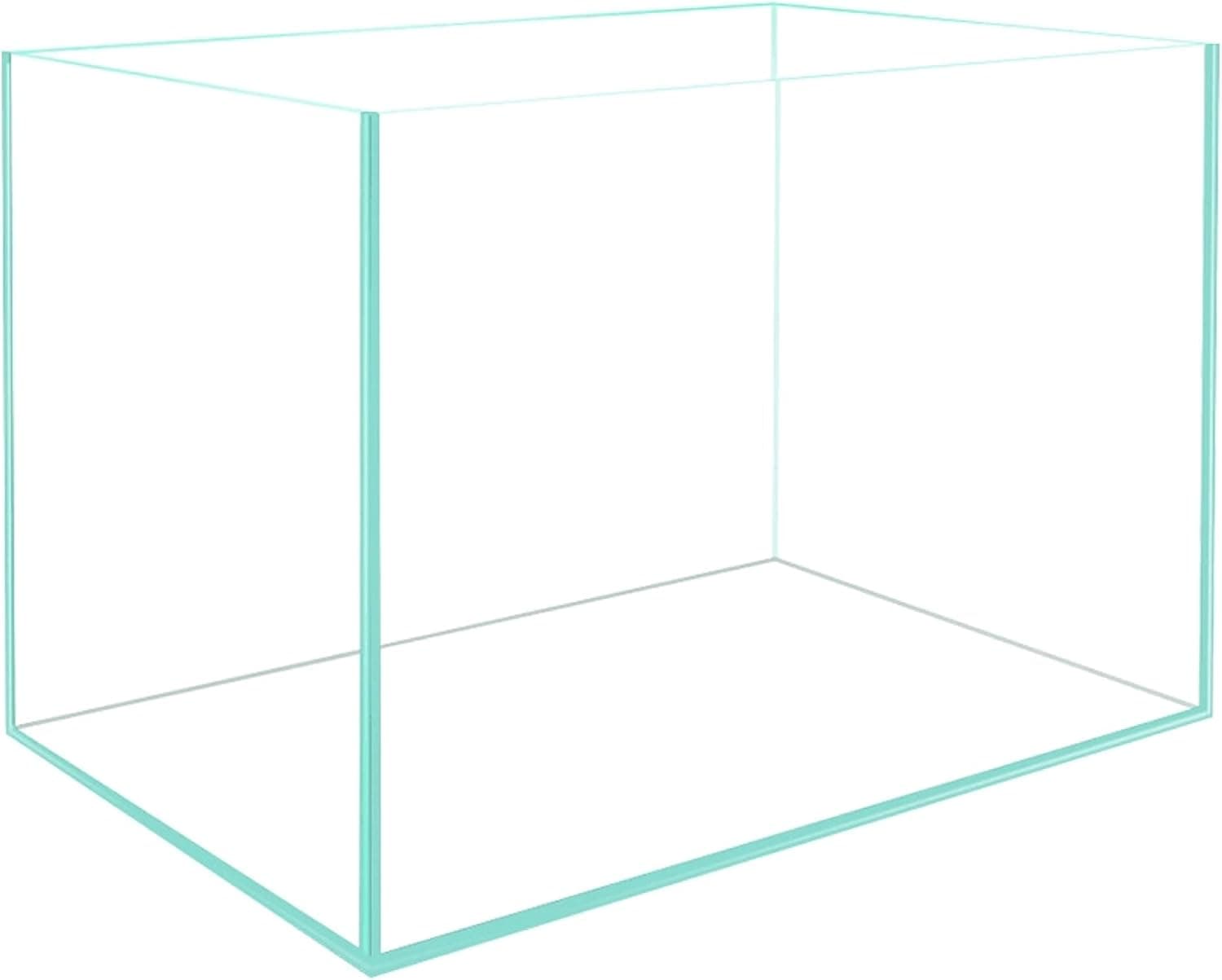 AWXZOM Small Nano Rimless Clear Glass Fish Tank 1.1 Gallon