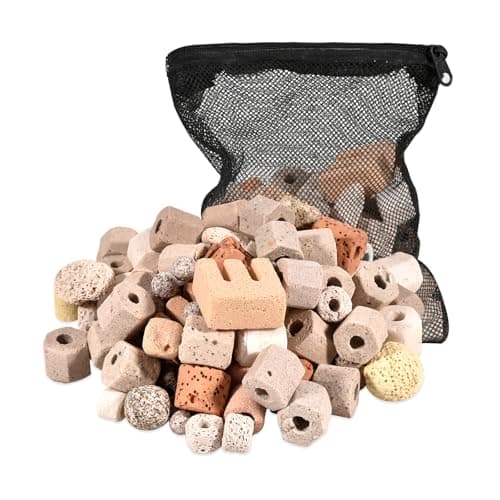 Eagles Bio Balls Ceramic Rings Set,15-in-1 Aquarium Bio Media with Mesh Bag,1.1lb Aquarium Replacement Filter Balls for Fish Tank, Pond, Canister Filter