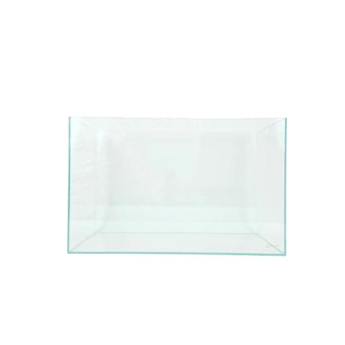 Lifegard Aquatics Crystal Rimless Aquarium - Ultra-Clear 20 Gallon Low-Iron Glass Fish Tank with 45° Beveled Edges, Insulation Pad - for Freshwater/Marine, Leak-Proof, Home/Office Decor