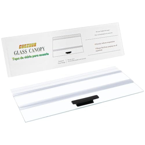 CUCZUUS 19.33x9.65in Clear Tempered Glass Canopy