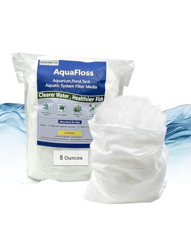 NovAbyss Aquarium Filter Floss, Tear-to-Fit Polyester Media, 5 oz
